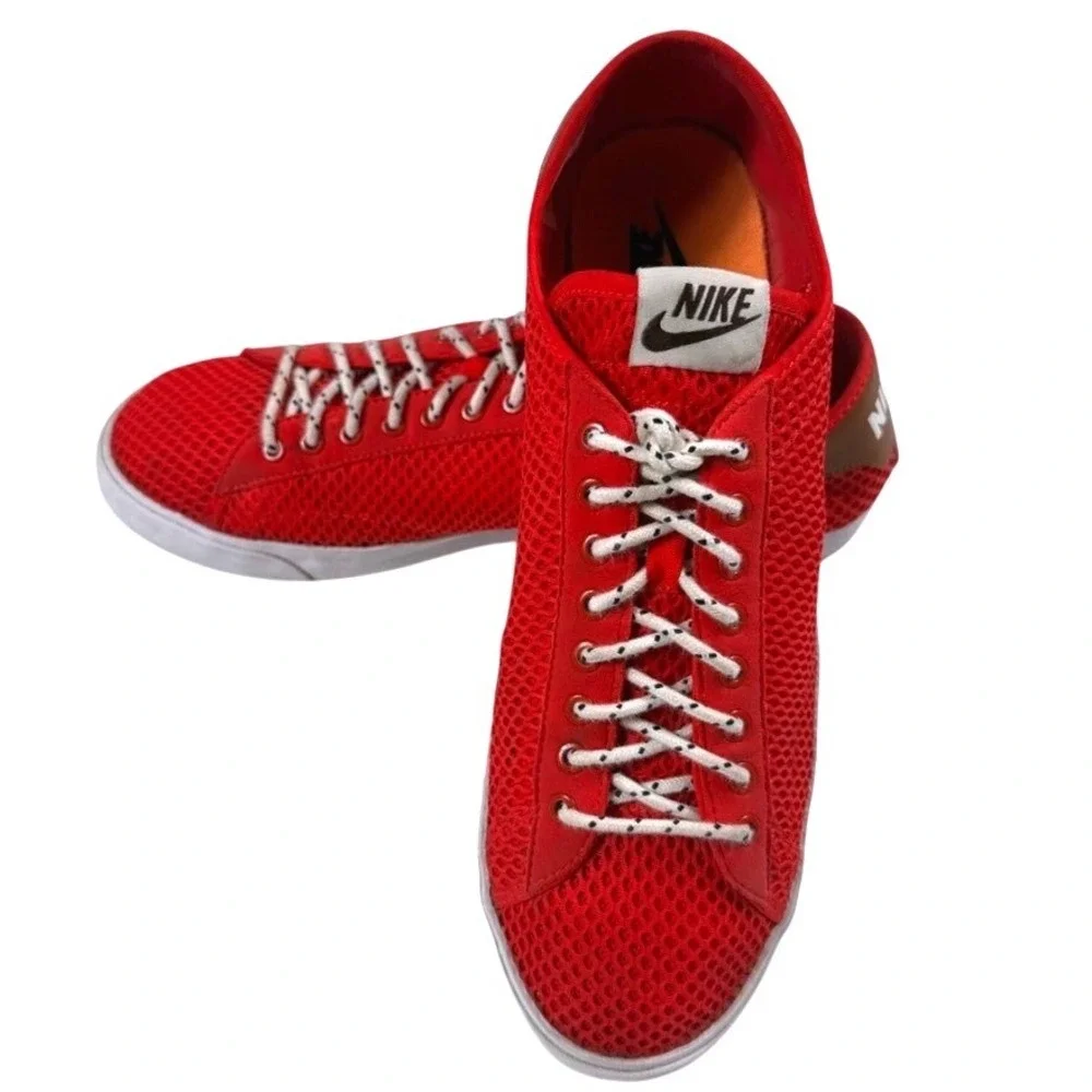 Nike Tennis Classic AC Mesh Red White Brown Mens Shoes Size 11